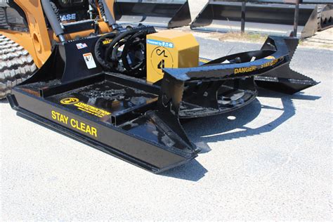 bush hog and skid steer on trailer|skid steer mounted rotary cutters.